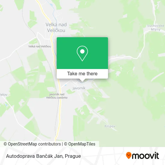 Карта Autodoprava Bančák Jan