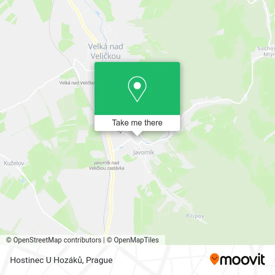 Карта Hostinec U Hozáků