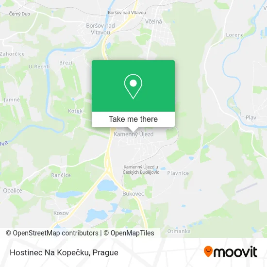 Карта Hostinec Na Kopečku