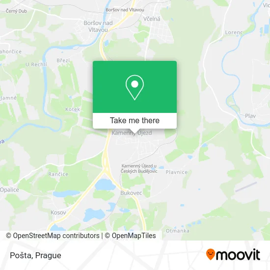 Карта Pošta