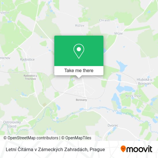 Letní Čítárna v Zámeckých Zahradách map