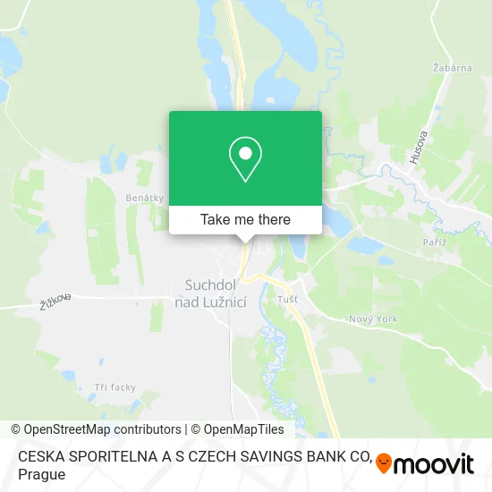 Карта CESKA SPORITELNA A S CZECH SAVINGS BANK CO