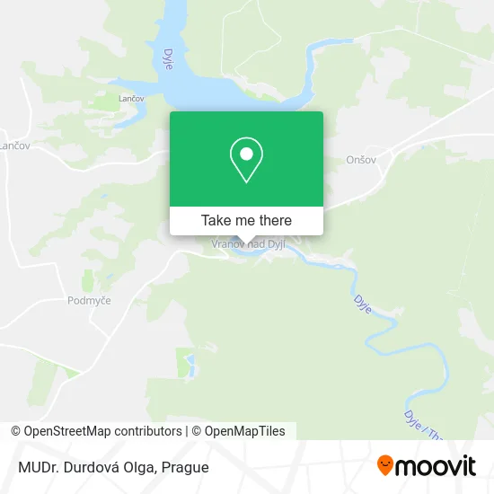 Карта MUDr. Durdová Olga