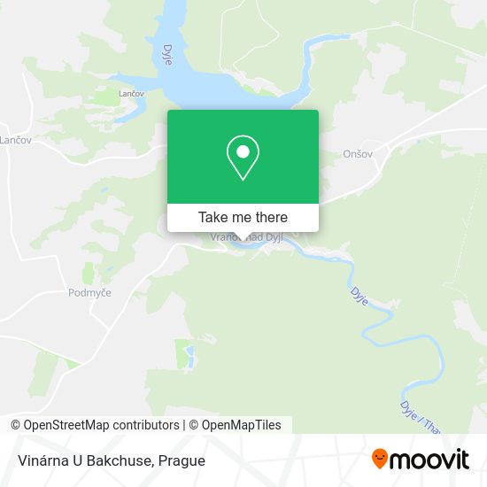 Карта Vinárna U Bakchuse