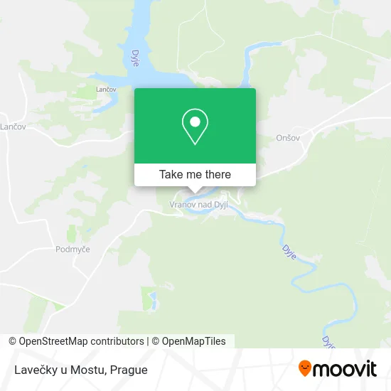 Карта Lavečky u Mostu