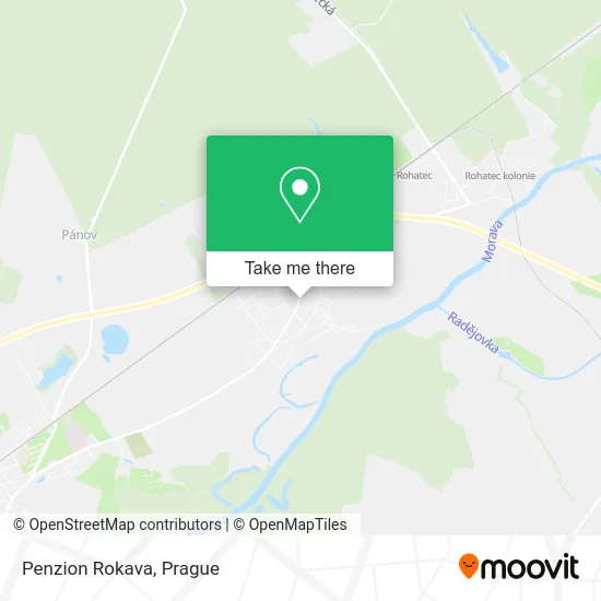 Карта Penzion Rokava