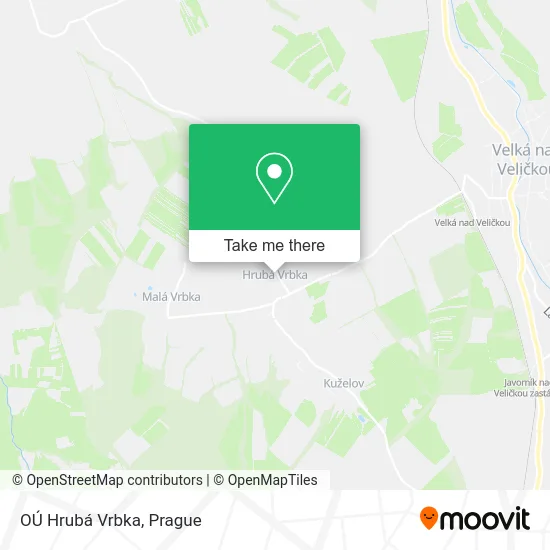 Карта OÚ Hrubá Vrbka