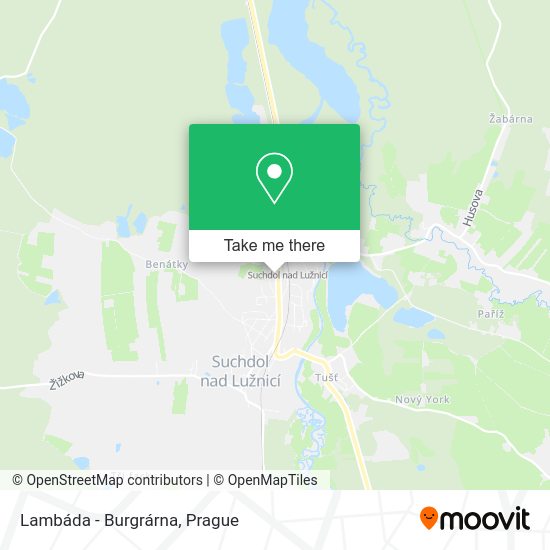 Lambáda - Burgrárna map