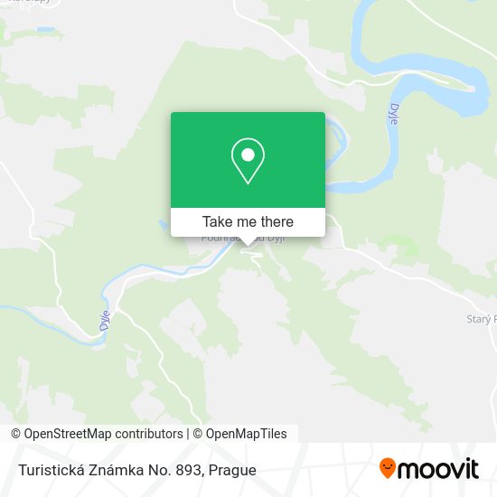 Turistická Známka No. 893 map