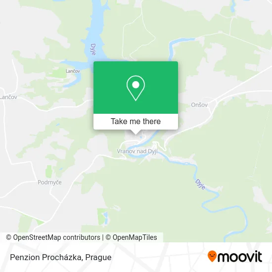 Карта Penzion Procházka