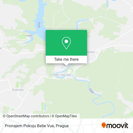 Карта Pronajem Pokoju Belle Vue