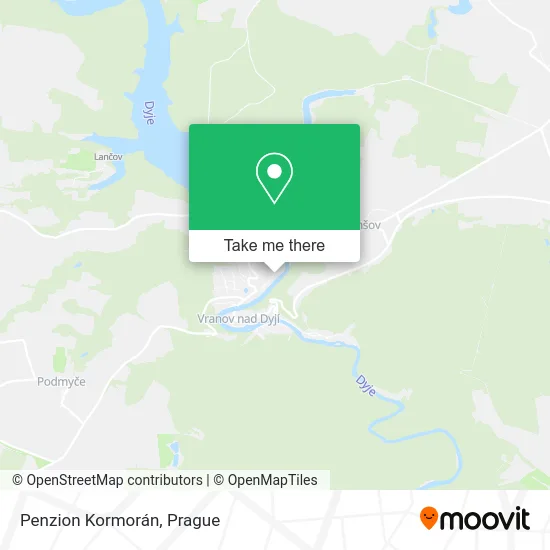 Карта Penzion Kormorán