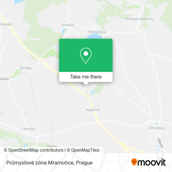 Карта Průmyslová zóna Mramotice