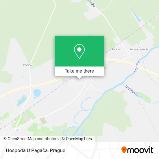 Карта Hospoda U Pagáča