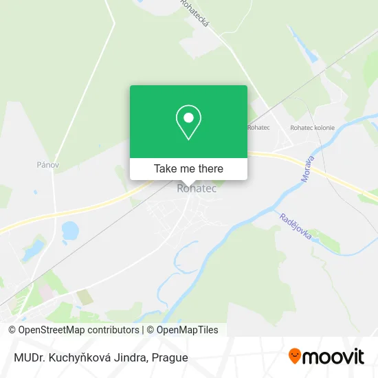 Карта MUDr. Kuchyňková Jindra
