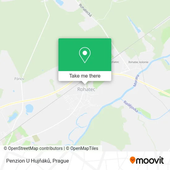 Карта Penzion U Hujňáků