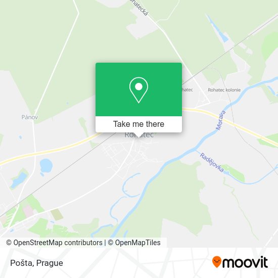 Карта Pošta