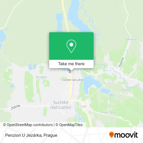 Карта Penzion U Jezárka