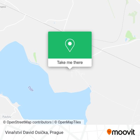 Vinařství David Osička map