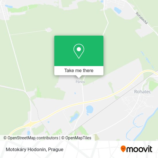 Motokáry Hodonín map