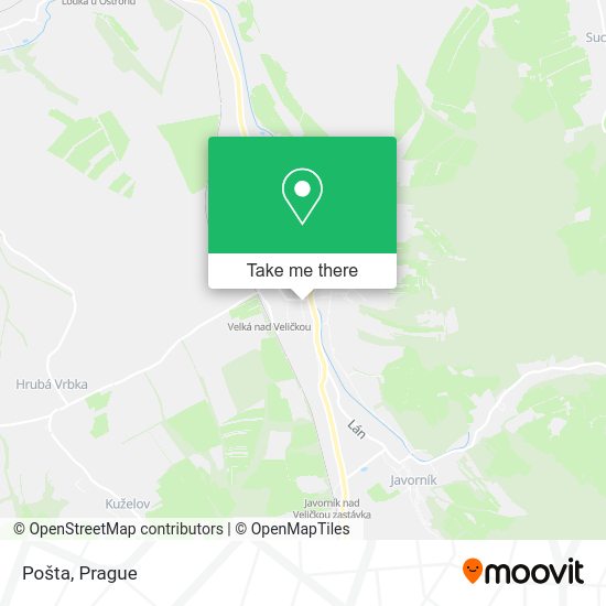 Карта Pošta