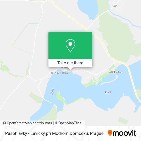 Карта Pasohlavky - Lavicky pri Modrom Domceku