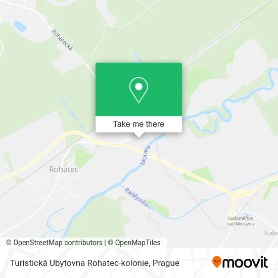 Карта Turistická Ubytovna Rohatec-kolonie