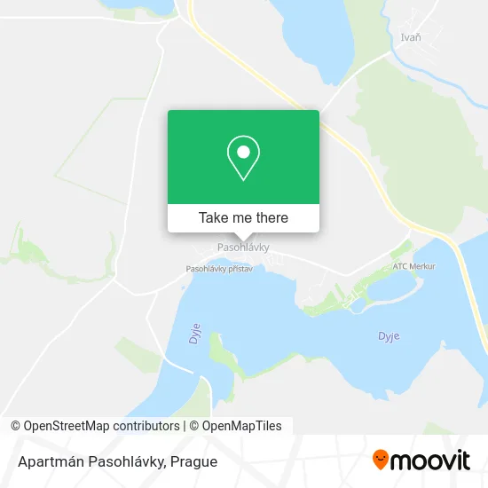 Карта Apartmán Pasohlávky