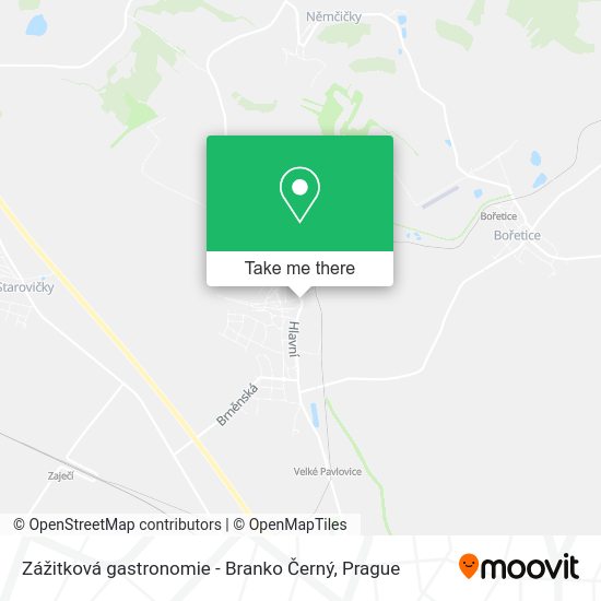 Zážitková gastronomie - Branko Černý map
