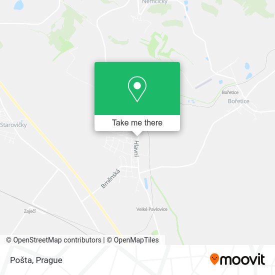 Карта Pošta