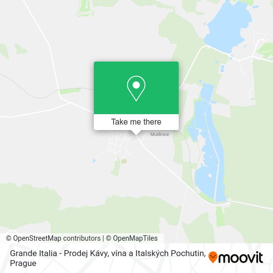 Grande Italia - Prodej Kávy, vína a Italských Pochutin map