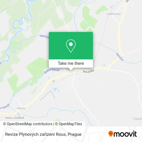 Карта Revize Plynových zařízení Rous
