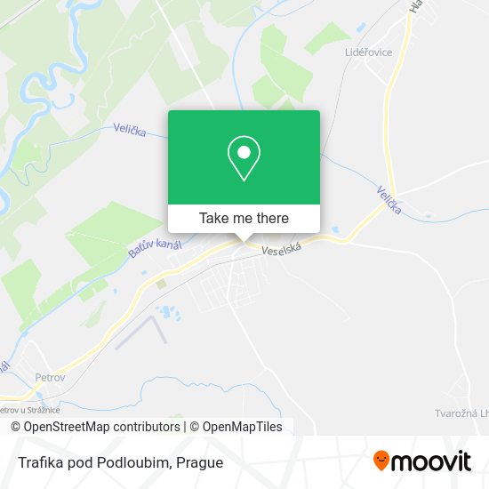 Trafika pod Podloubim map