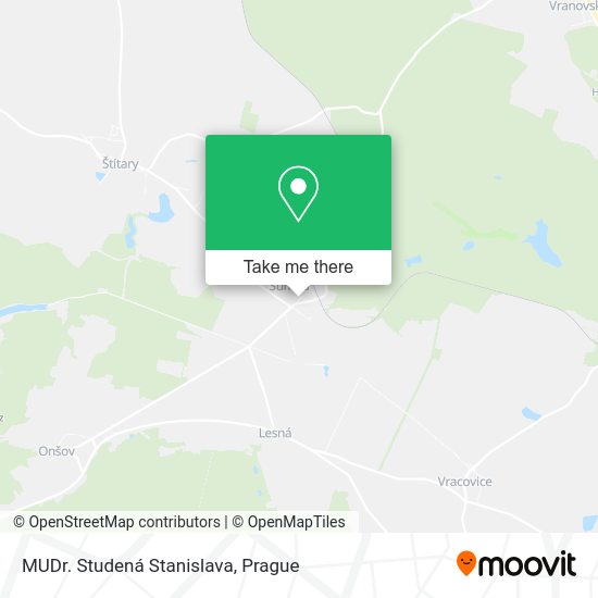 Карта MUDr. Studená Stanislava