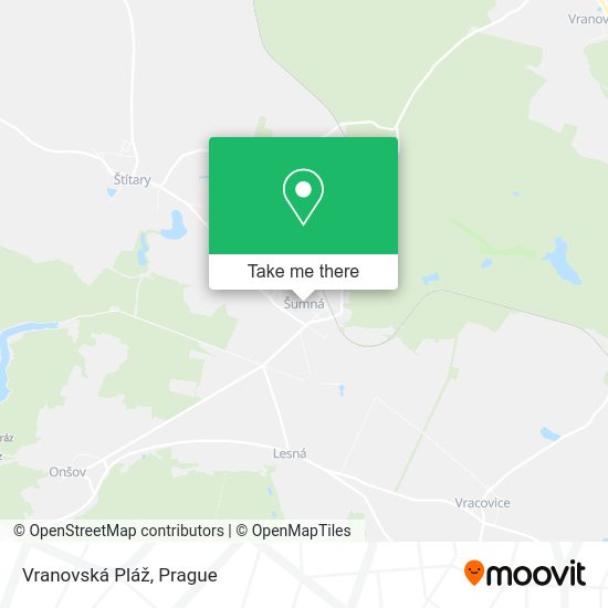 Карта Vranovská Pláž