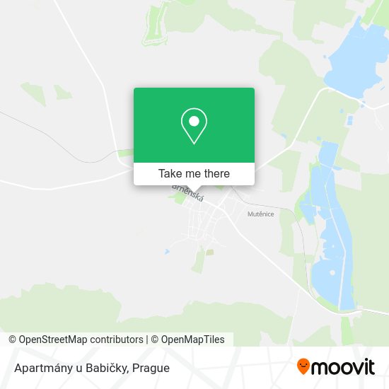 Карта Apartmány u Babičky