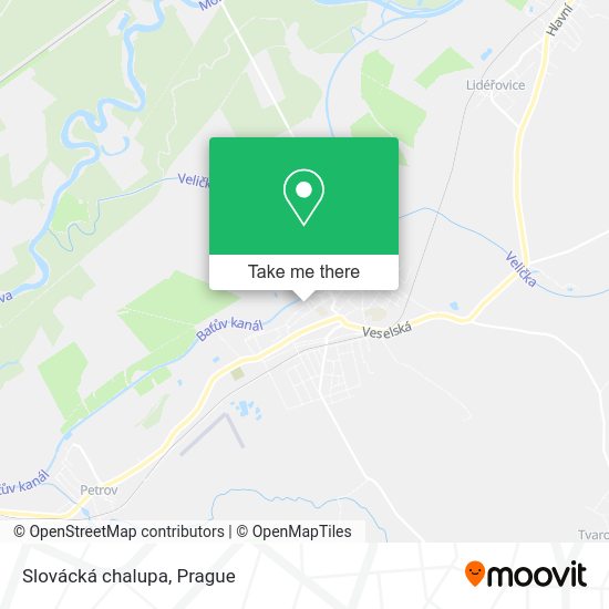 Slovácká chalupa map