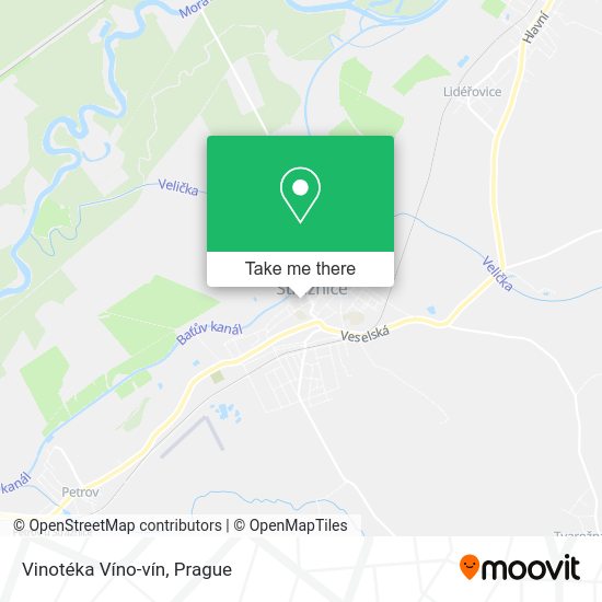 Vinotéka Víno-vín map