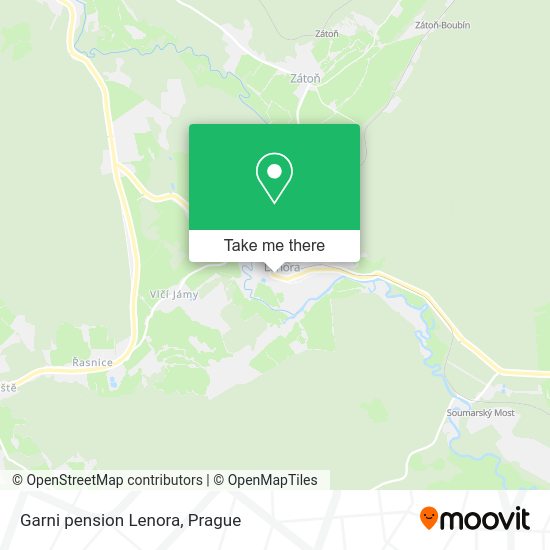 Garni pension Lenora map