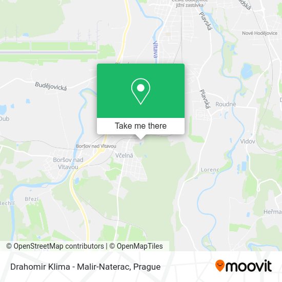 Карта Drahomir Klima - Malir-Naterac