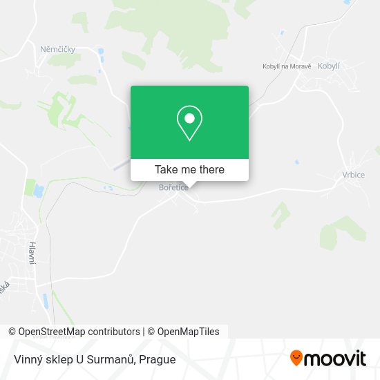 Vinný sklep U Surmanů map