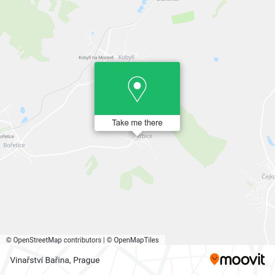Vinařství Bařina map