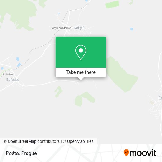 Карта Pošta