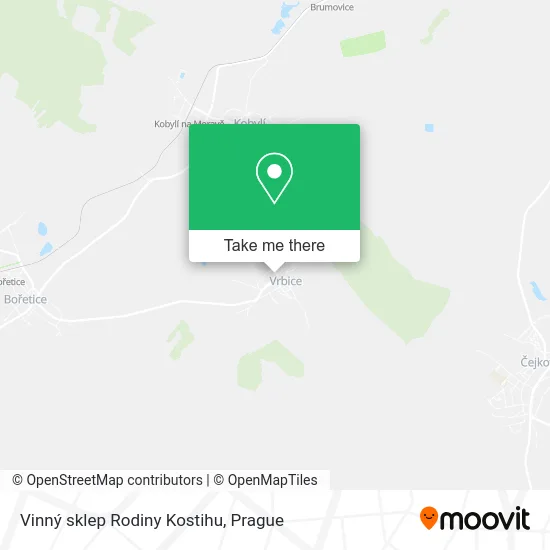 Vinný sklep Rodiny Kostihu map