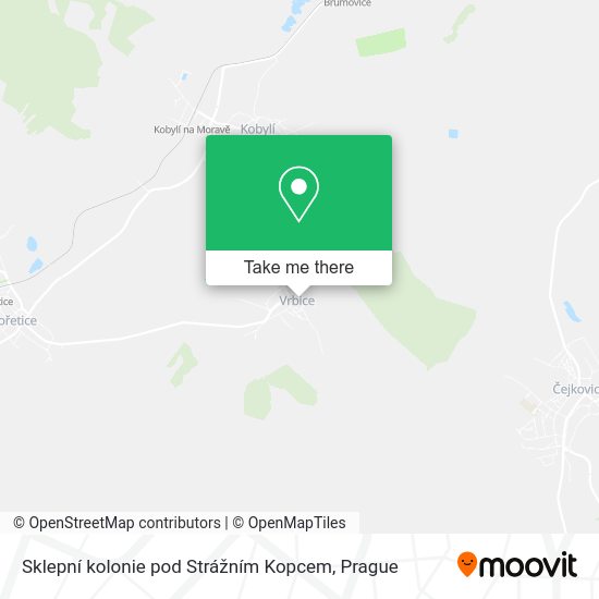 Sklepní kolonie pod Strážním Kopcem map