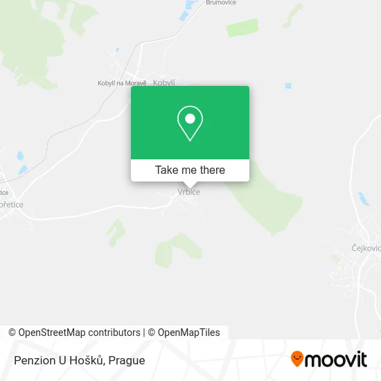Карта Penzion U Hošků