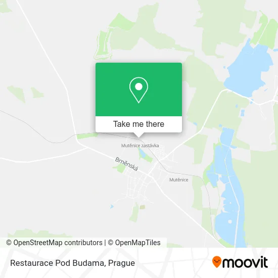 Карта Restaurace Pod Budama