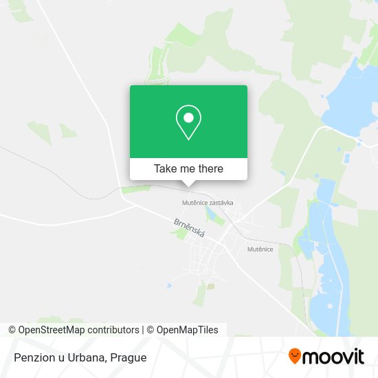 Карта Penzion u Urbana