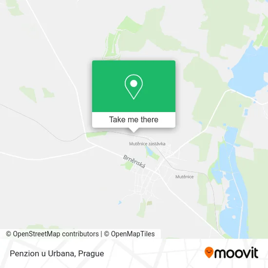 Карта Penzion u Urbana