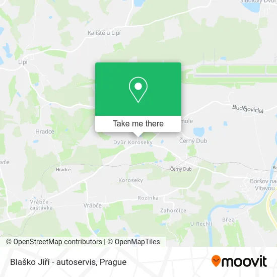 Карта Blaško Jiří - autoservis